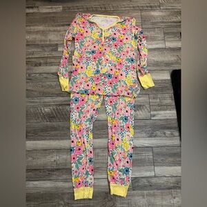 Little Sleepies Secret Garden LunaLuxe Pajama Set Women’s Size Large